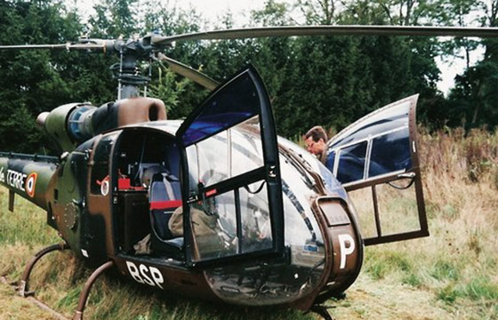 Bulle thermoformée helicoptère hélicoptère Gazelle